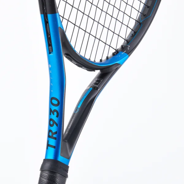 Raquette de Tennis Adulte TR930 Spin 285 g - Noir/Bleu