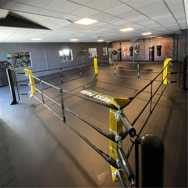 Ring boxe au sol 5m Ext. 4m Int. Sportcom - Ecofixe