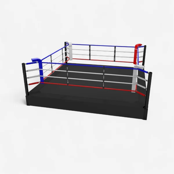 Ring boxe sur podium 5m Ext. 4 Int. Podium 50 cm Sportcom