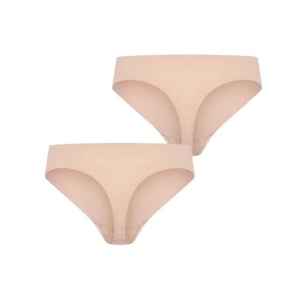RJ Bodywear Invisible beige culotte string