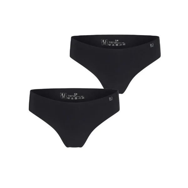 RJ Bodywear Invisible noir culotte string