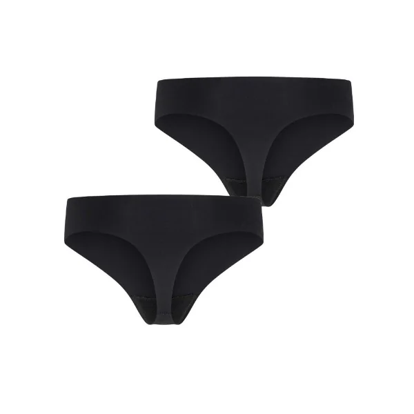 RJ Bodywear Invisible noir culotte string