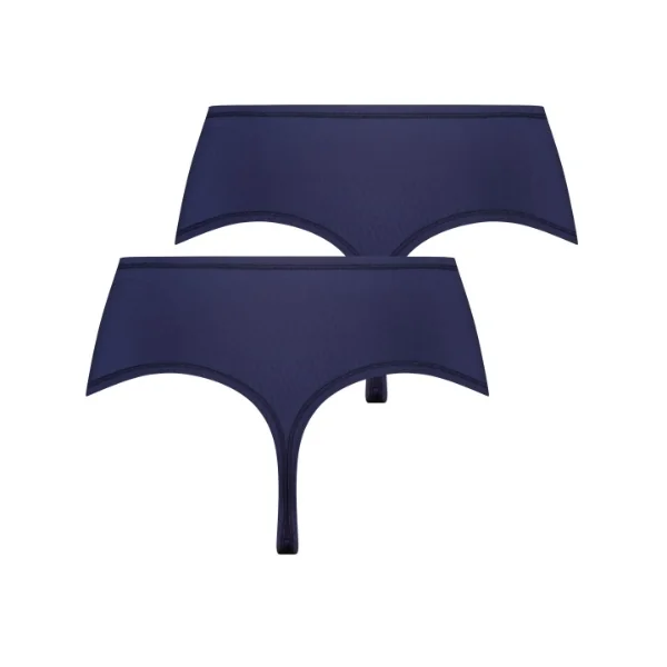 RJ Bodywear Pure Color Extra comfort bleu marine culotte string