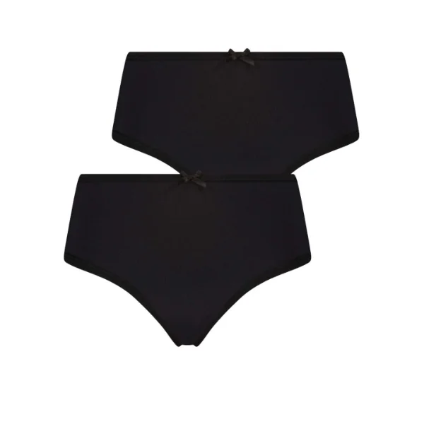 RJ Bodywear Pure Color Extra comfort noir culotte string