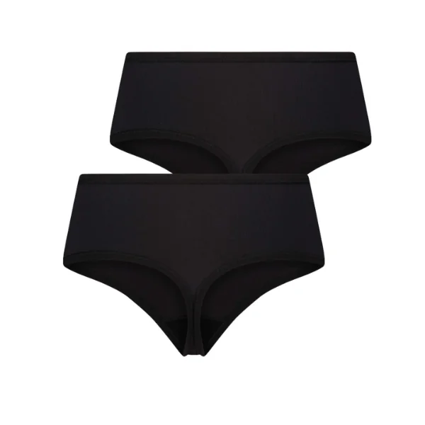 RJ Bodywear Pure Color Extra comfort noir culotte string