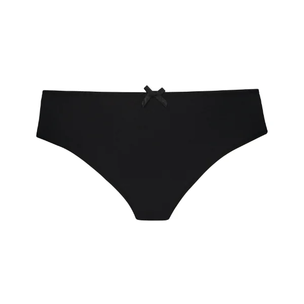 RJ Bodywear Pure Color noir culotte string