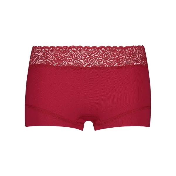 RJ Bodywear Pure Color rouge foncé shortie