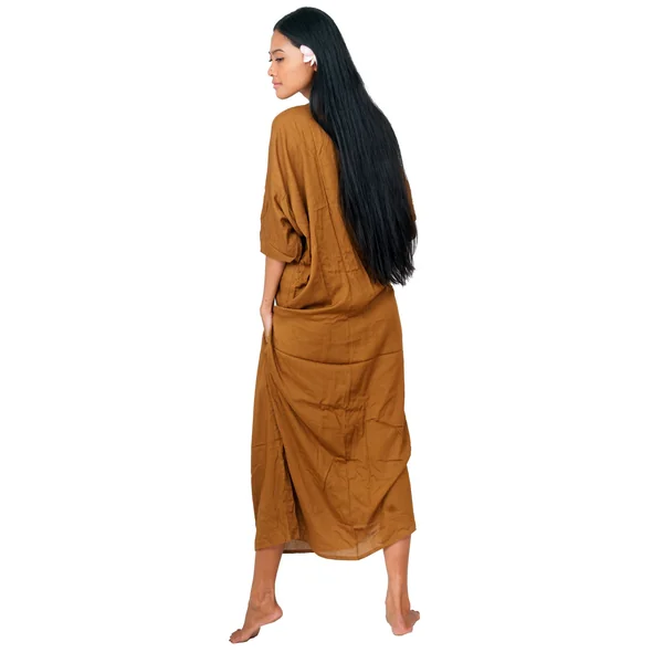 Robe de plage bohème beige