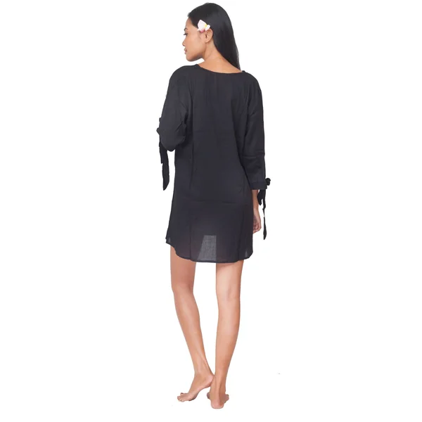 Robe de plage courte noir