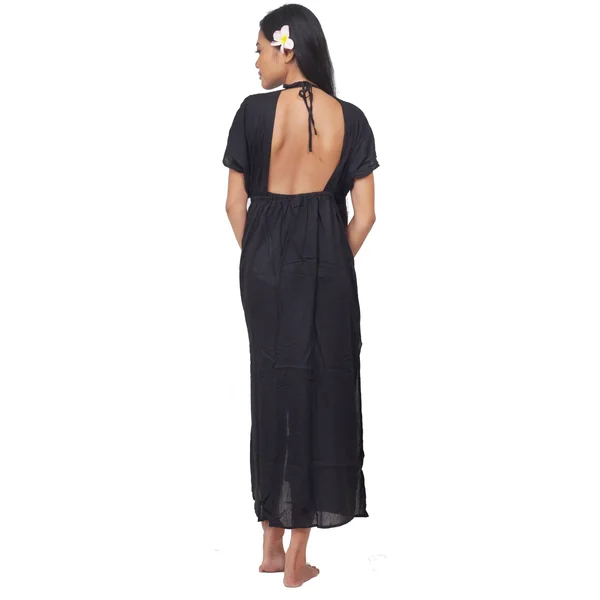 Robe de plage longue noir