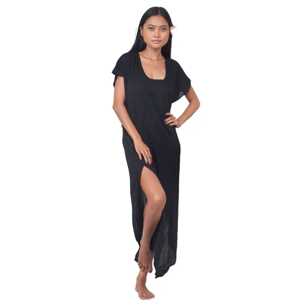 Robe de plage Lucia noir
