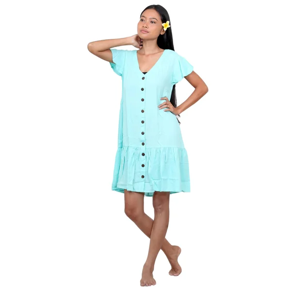 Robe de plage légère turquoise