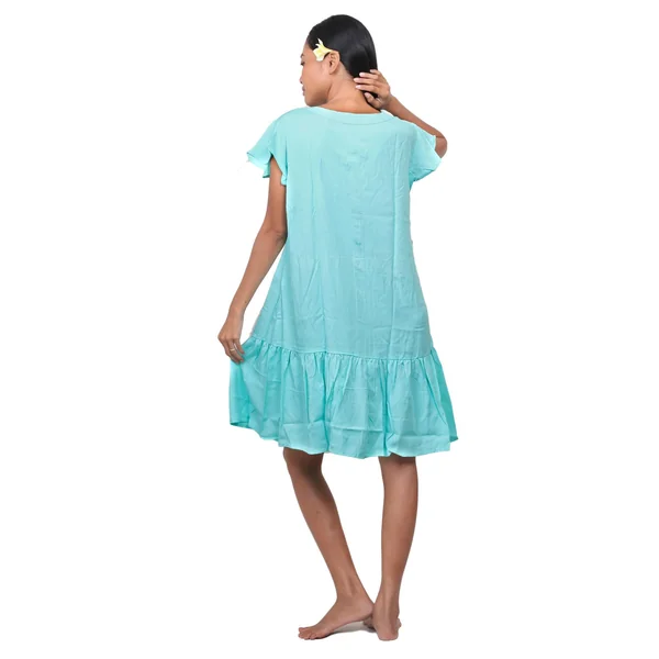 Robe de plage légère turquoise