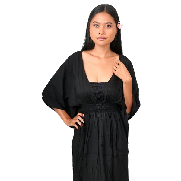 Robe de plage Margaretta noir