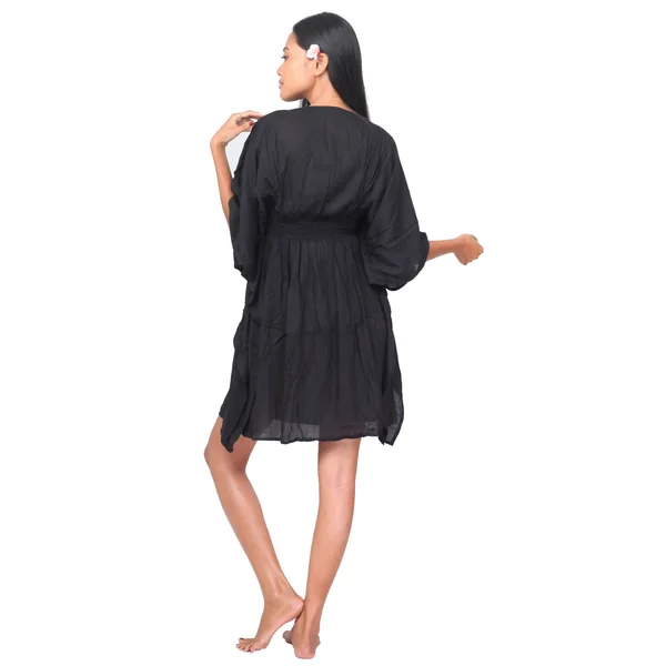 Robe de plage Margaretta noir