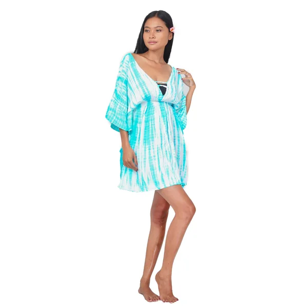 Robe de plage Margaretta turquoise