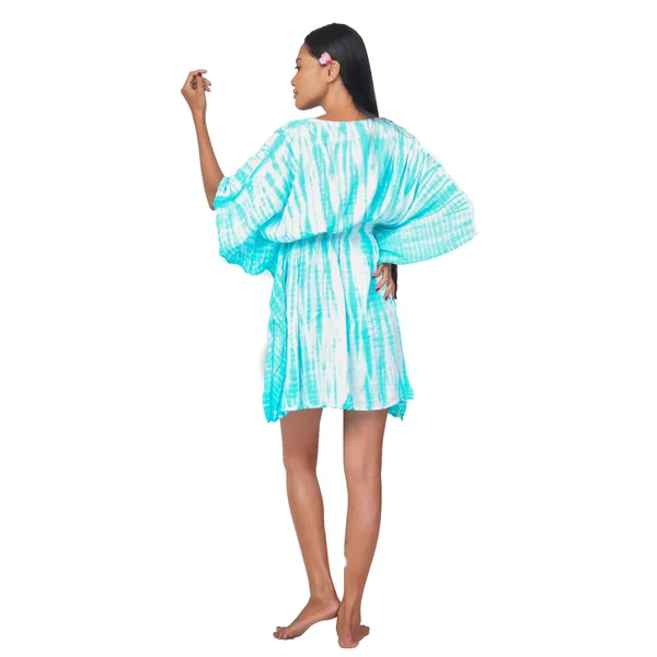 Robe de plage Margaretta turquoise
