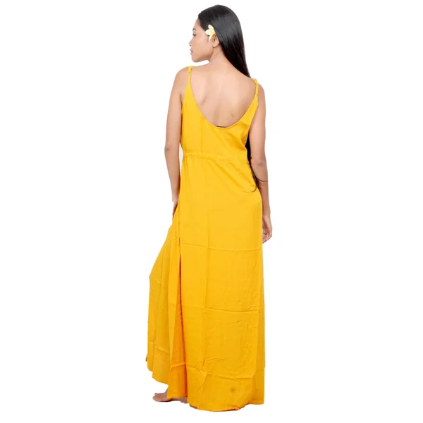 Robe de soirée d'été jaune