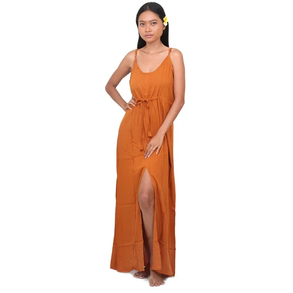 Robe de soirée d'été marron
