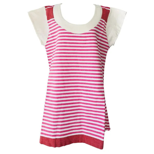 Robe fouta rayée rose et blanc