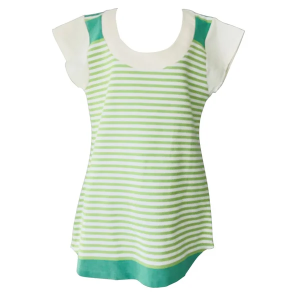 Robe fouta rayée vert et blanc