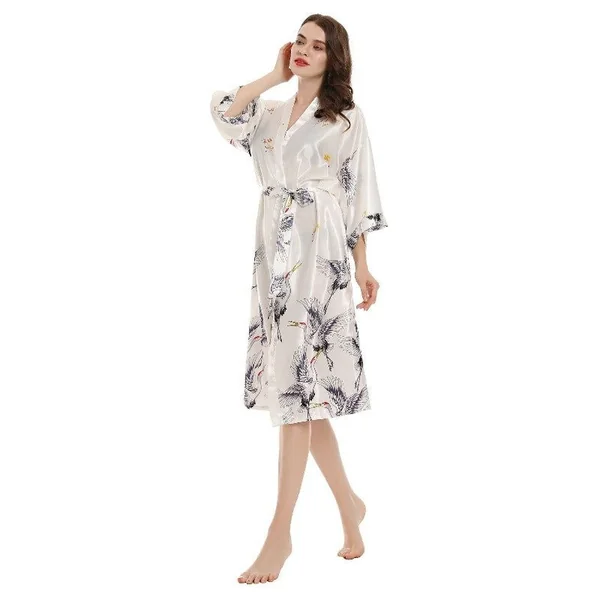 Robe Kimono Longue Blanche