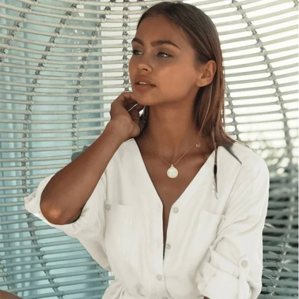 Robe Kimono Pareo Blanche