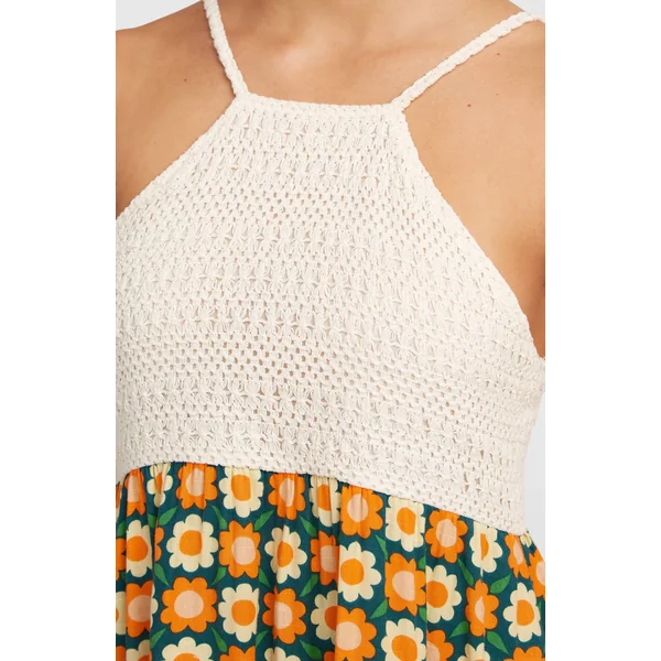 Robe longue O'Riginals | Green Retro Flower