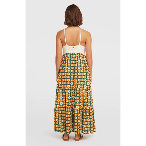 Robe longue O'Riginals | Green Retro Flower