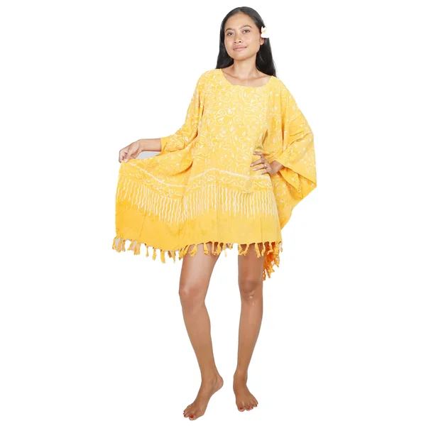 Robe paréo batik Sofia jaune