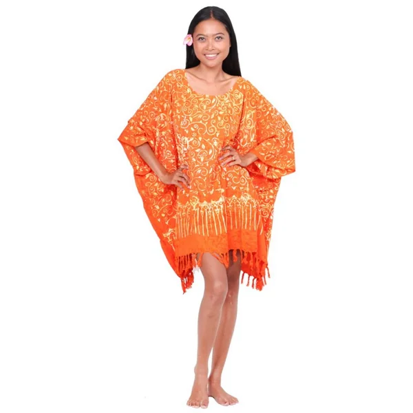 Robe paréo batik Sofia orange