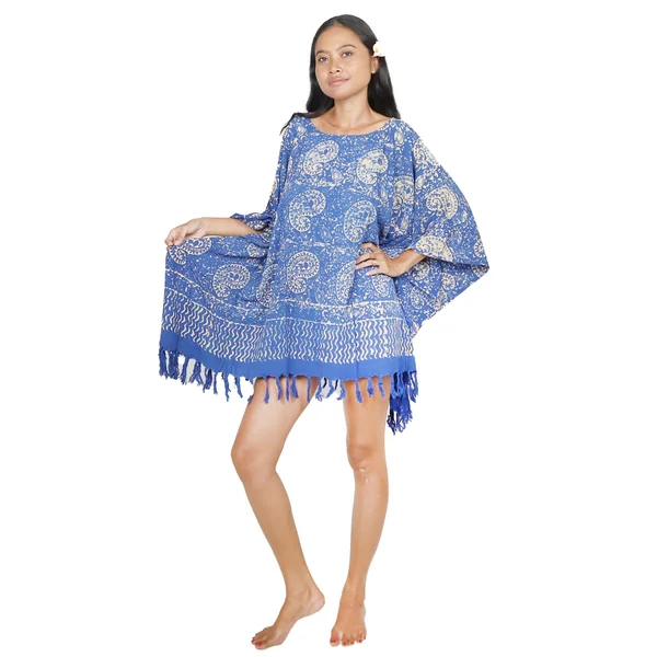 Robe paréo Brise de Bali bleu