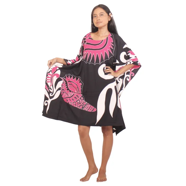 Robe paréo coquillage noir