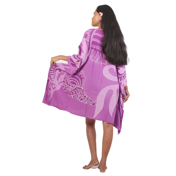 Robe paréo coquillage violet