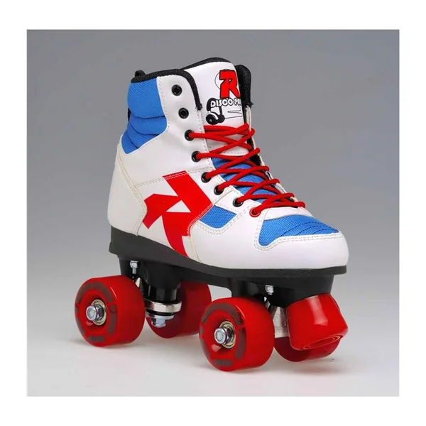 Roller quad ROCES disco palace blanc/bleu/rouge