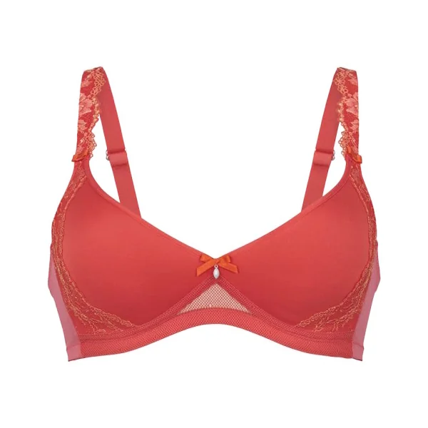 Rosa Faia Colette rouge soutien-gorge sans armatures en dentelle