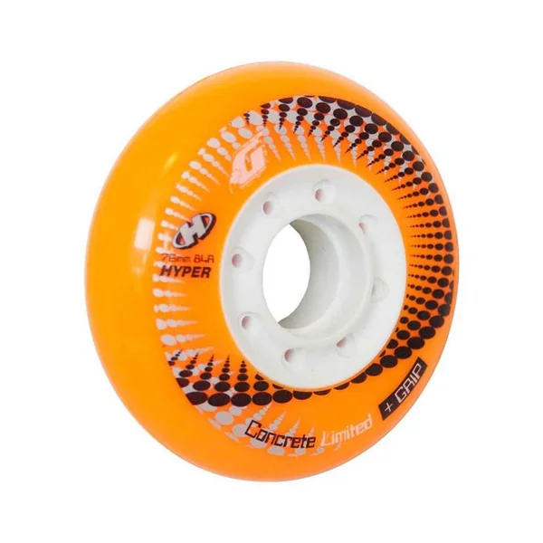 Roue de roller HYPER kit de 4 hyper concrete+g ltd 84a 76mm orange