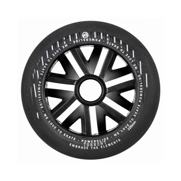 Roue roller en ligne POWERSLIDE Torrent Rain, 125mm/84a black, 6-Pack