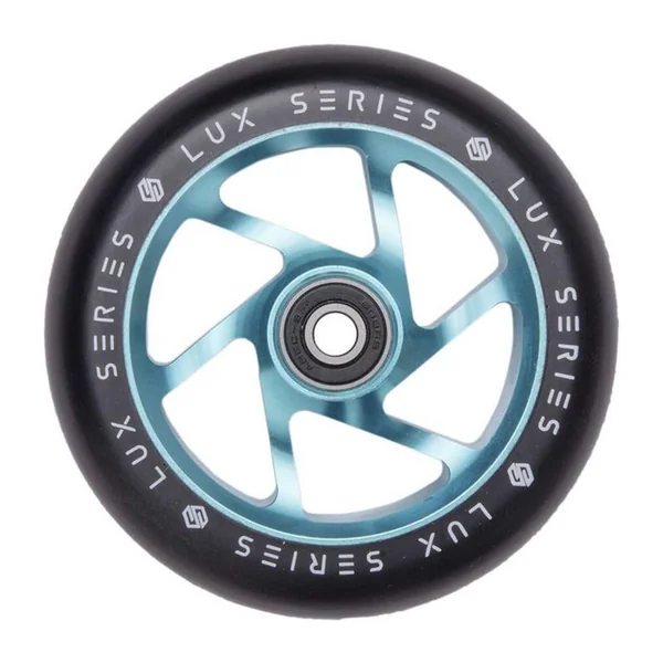 Roue trottinette STRIKER Lux Spoked Bleu-vert 100mm