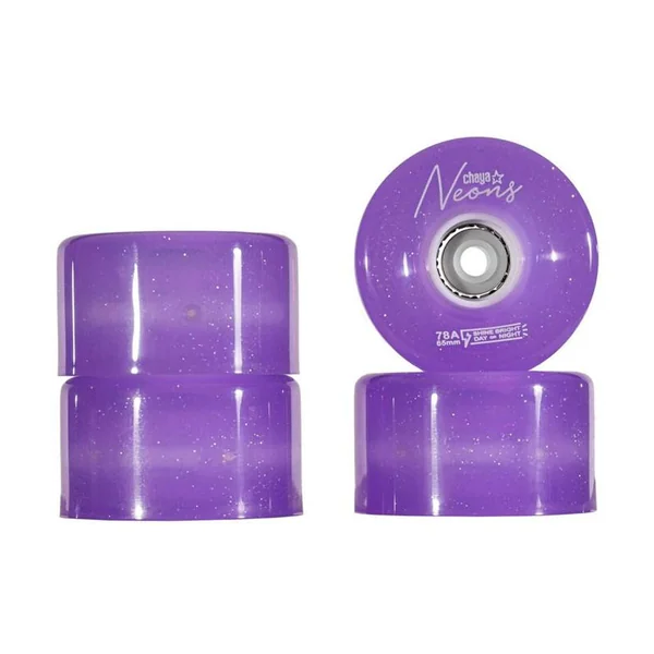 Roues roller CHAYA Neon LED Purple