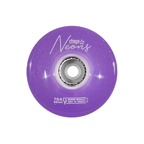 Roues roller CHAYA Neon LED Purple