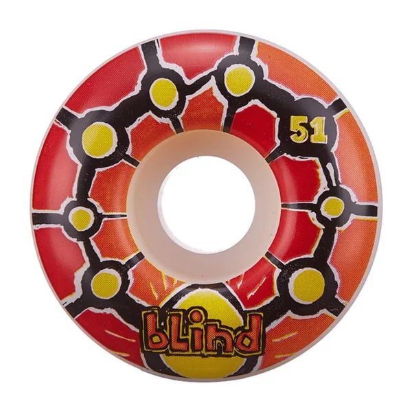 Roues skate BLIND (x4) Round Space V2 Rouge Orange 51mm