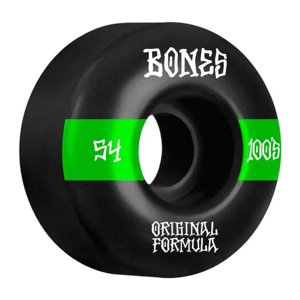Roues skate BONES (x4) 100S V4 14 Wide Blanc 100A 54mm