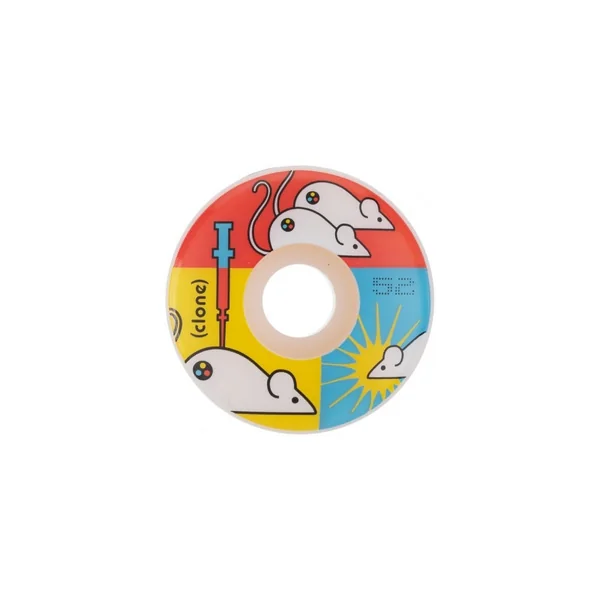 Roues skateboard ALIEN WORSHOP (Jeu De 4) Clone Replicate Blanc 52mm