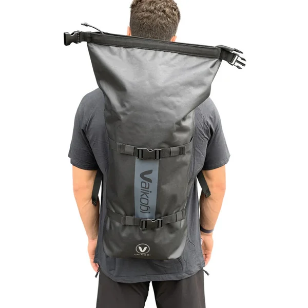 Sac duffel etanche 30l noir vaikobi