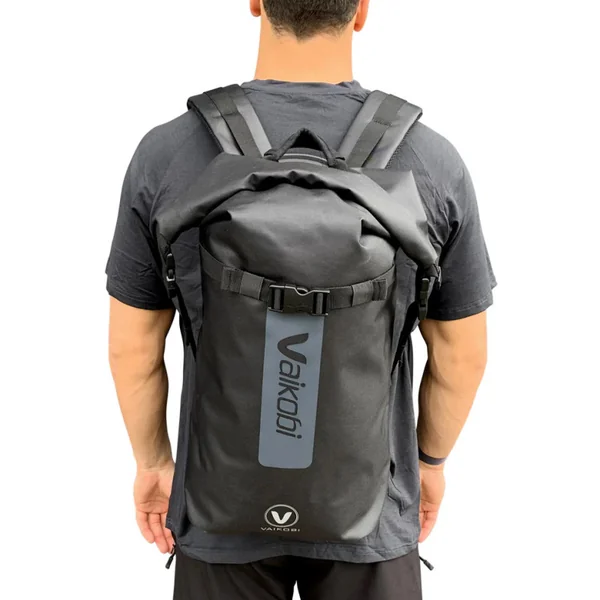 Sac duffel etanche 30l noir vaikobi