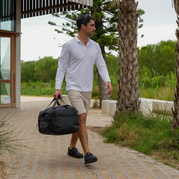 Sac duffel etanche 55l noir vaikobi
