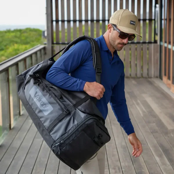 Sac duffel etanche 75l noir vaikobi