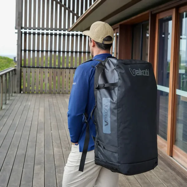 Sac duffel etanche 75l noir vaikobi