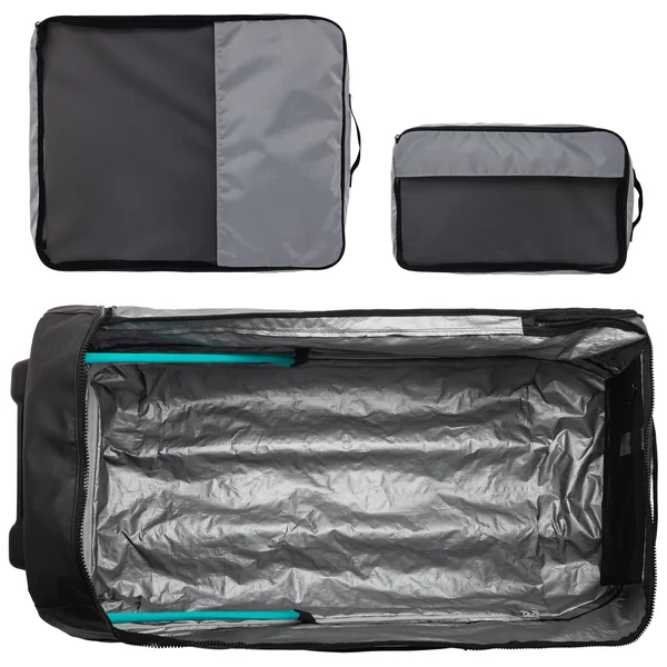 Sac plongée à roulettes 120L - noir gris